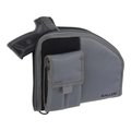 Allen Co Pistol Case with Mag Pouch, Full-Size Handguns up to 9.5 in., Charcoal 79-9